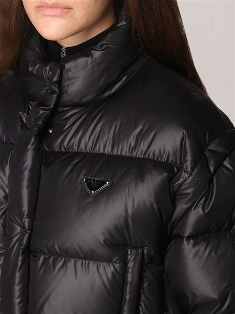 prada nylon cropped jacket|prada nylon jacket women's.